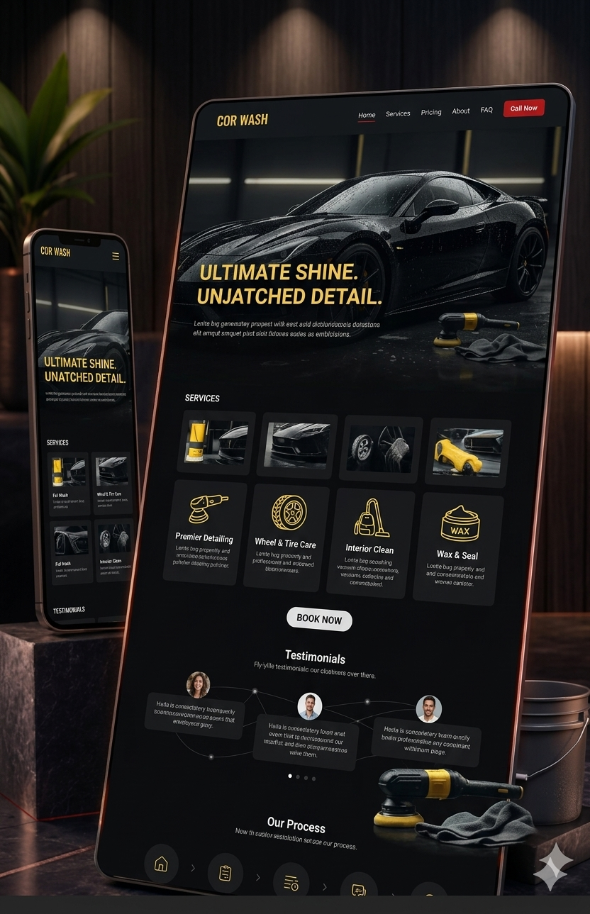 Detailix Car Wash car detailing website